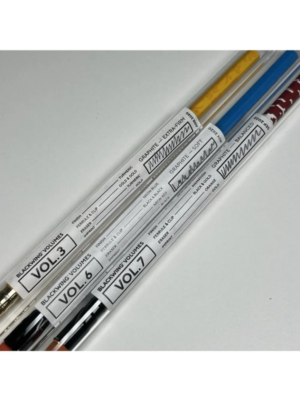 Blackwing Volumes 3 6 7 Palomino Limited Edition Pencils Archive Tubes Unused